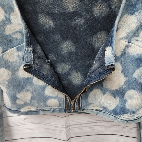 Bazi Women Shirt/Jacket Upcycle Jean Denim Cotton - Picture 5 of 9